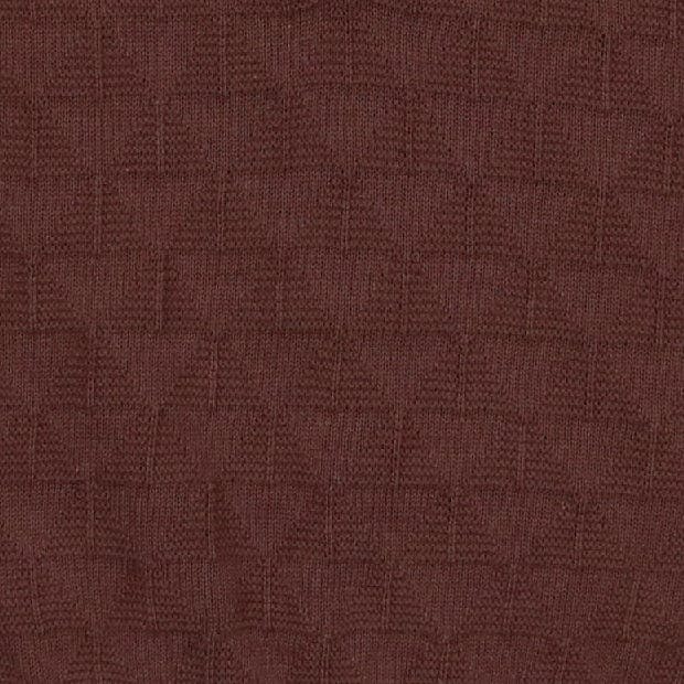 Textured Triangle Classic Collared Relaxed Fit Sweater