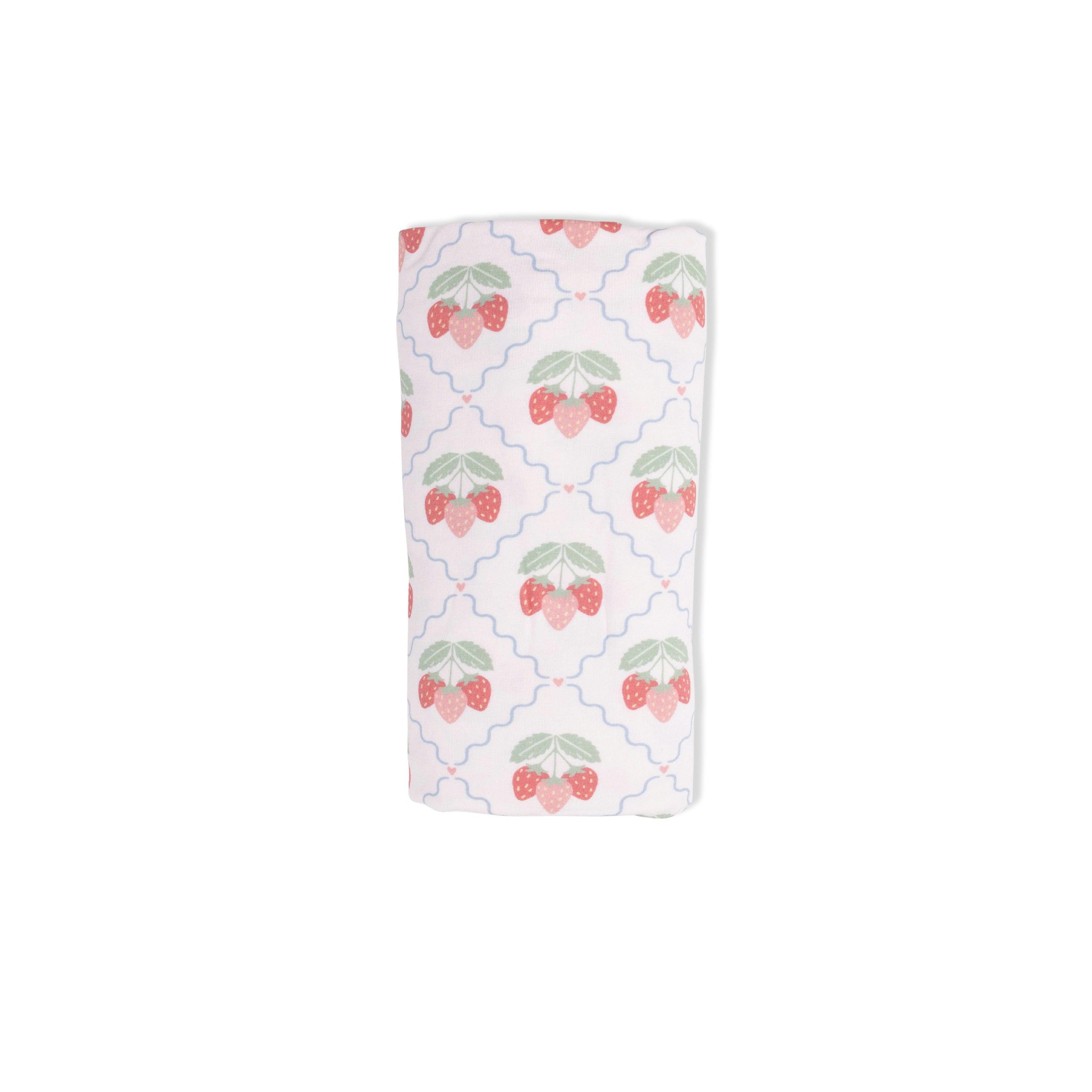 Sweet Strawberries - Swaddle Blanket