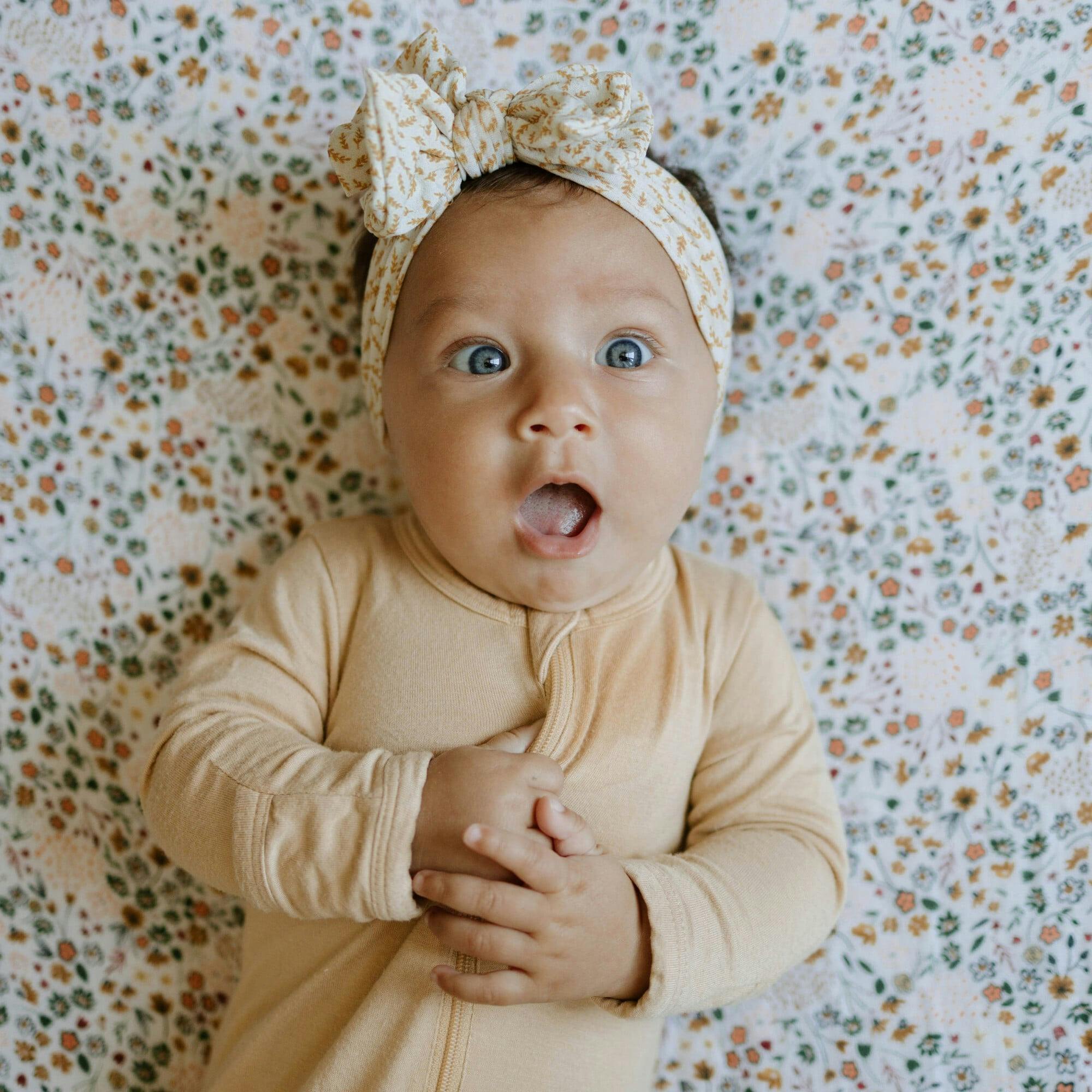 Cotton Muslin Crib Sheet - Pressed Petals