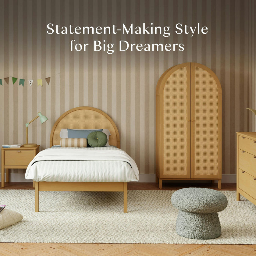Bondi Cane Twin Bed in Honey