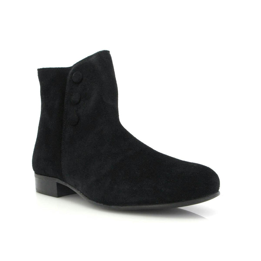 Suede Boots, Black