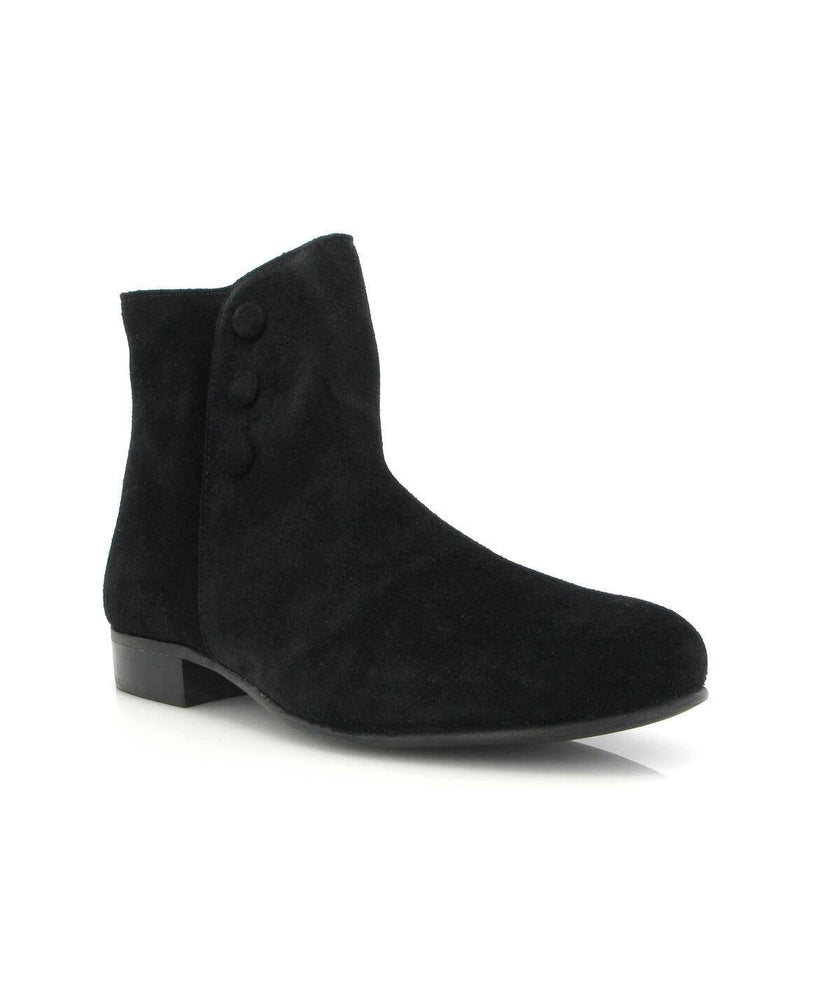 Suede Boots, Black