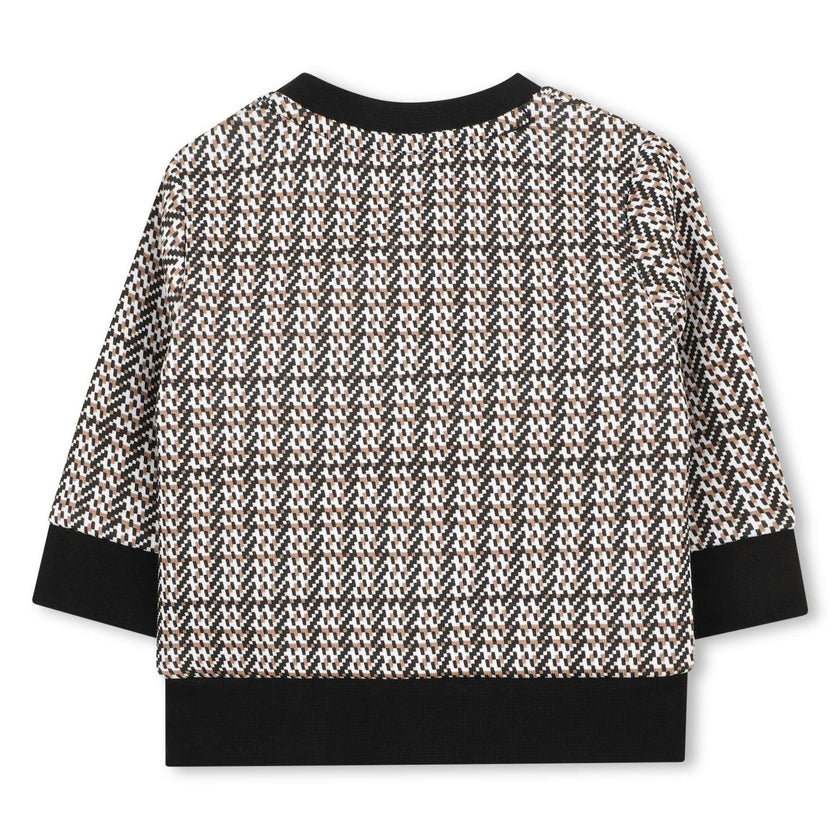 Black Check Logo Sweatshirt