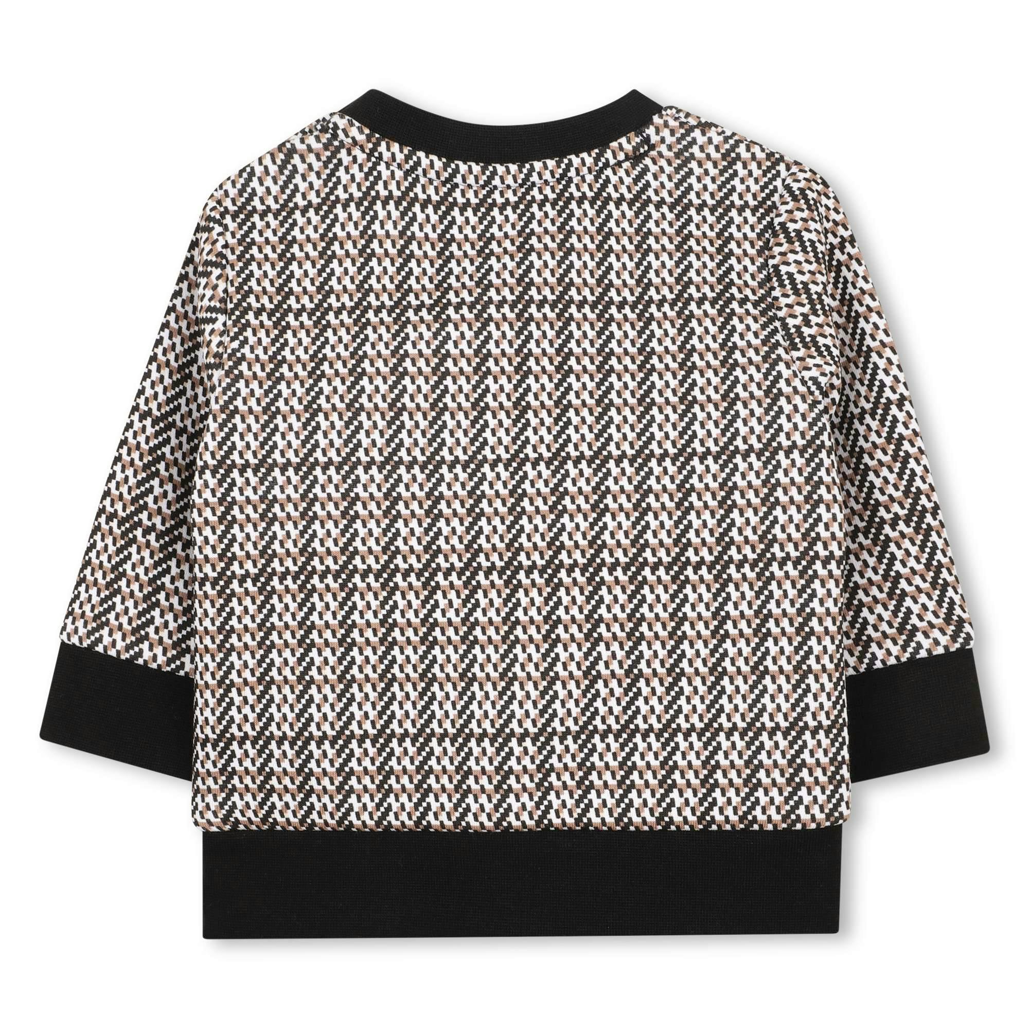 Black Check Logo Sweatshirt