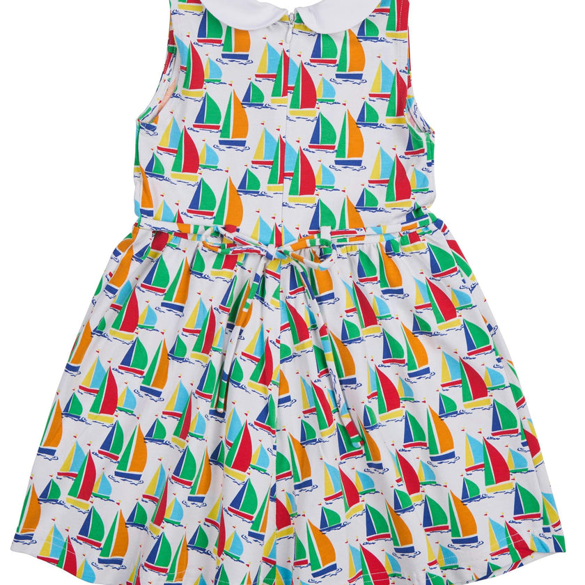 Sailboat Print Twirl Dress
