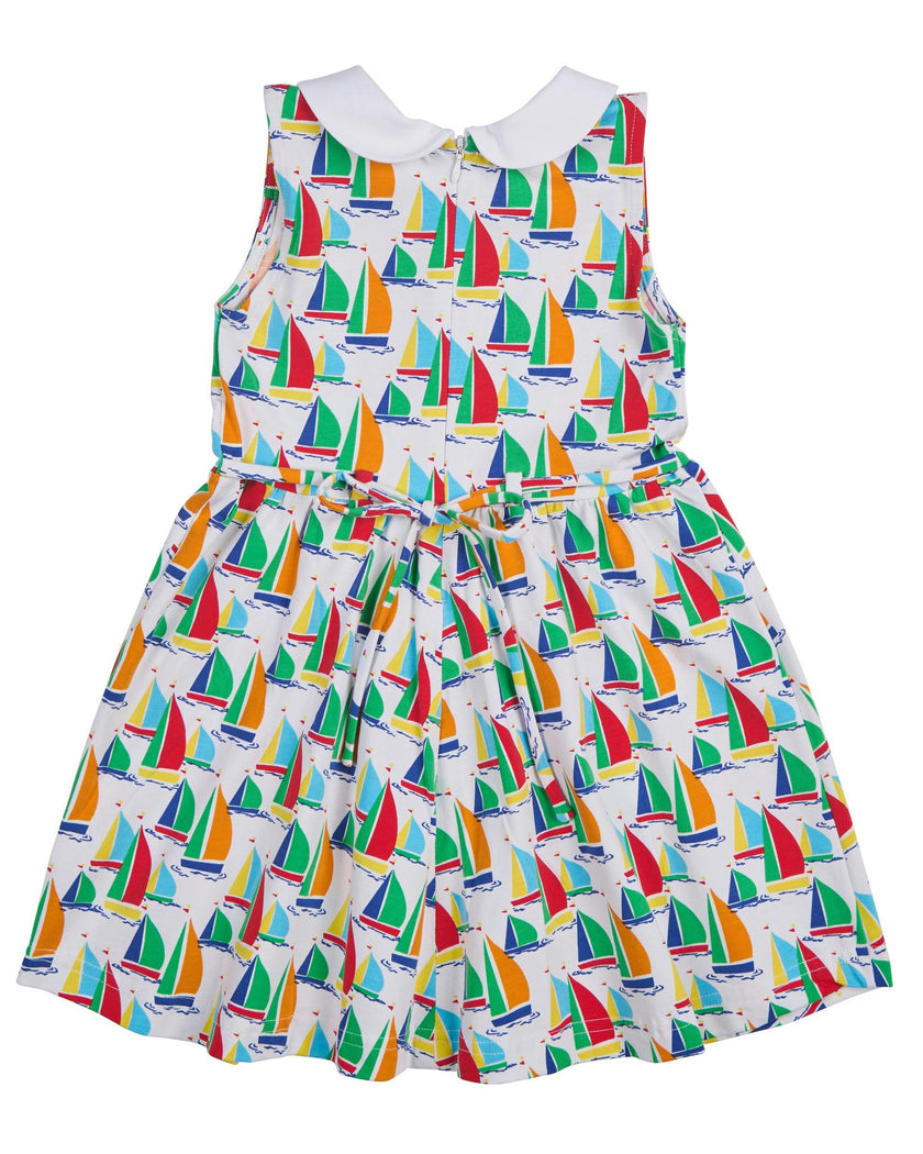 Sailboat Print Twirl Dress