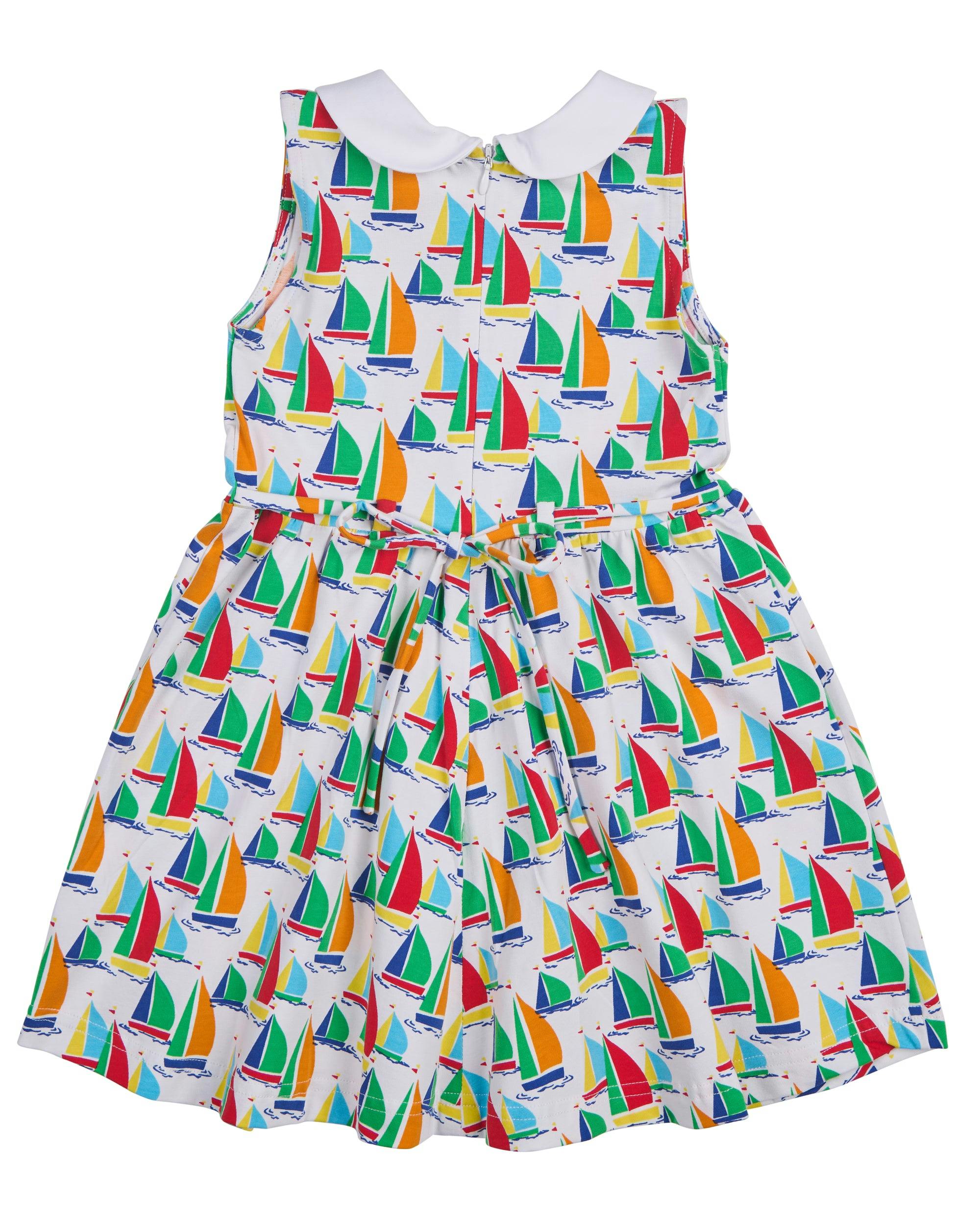 Sailboat Print Twirl Dress