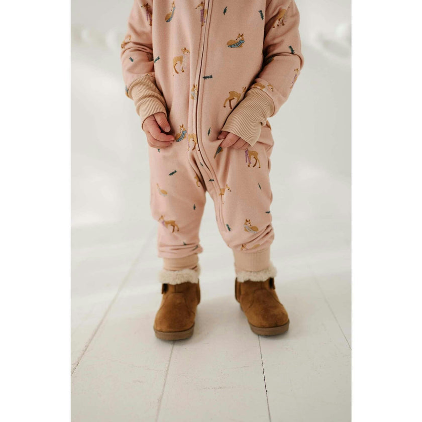 Baby Girl Terry Zip Romper