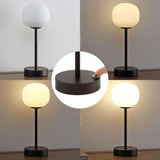 Natalia 12.25" Modern Minimalist Iron Rechargeable Integrated LED Table Lamp