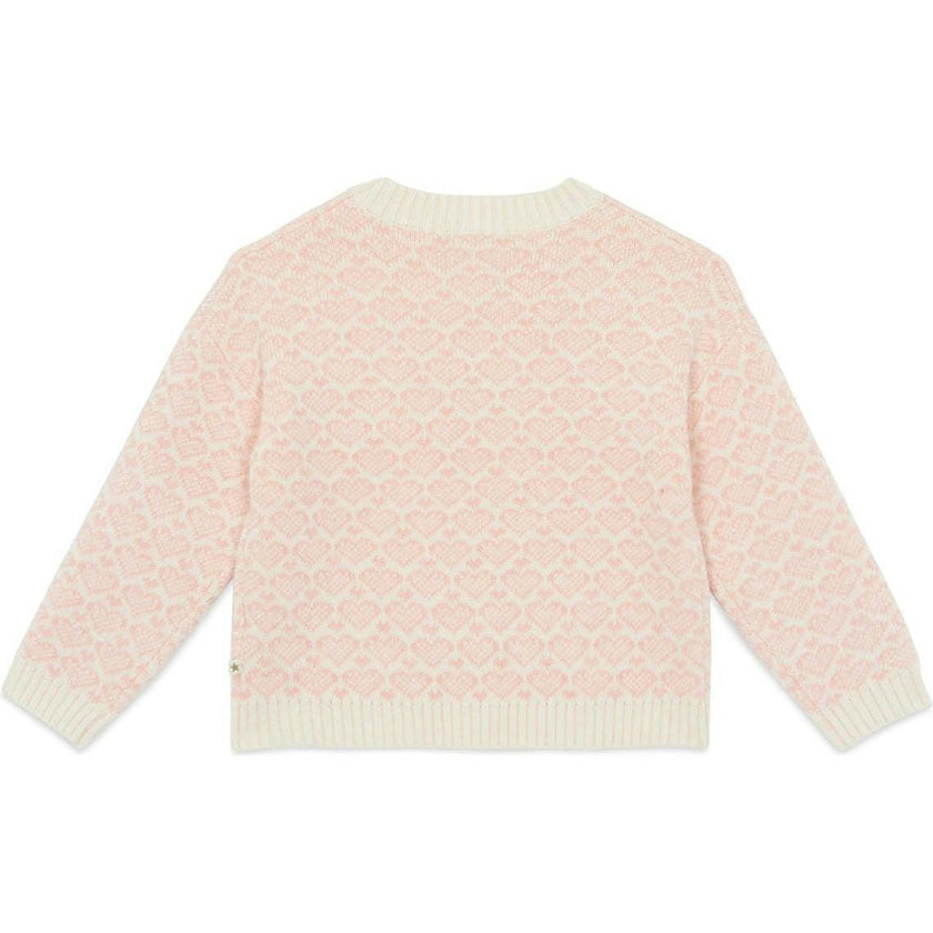 BONTON Lovely Hearts Sweater - Ecru Bonton