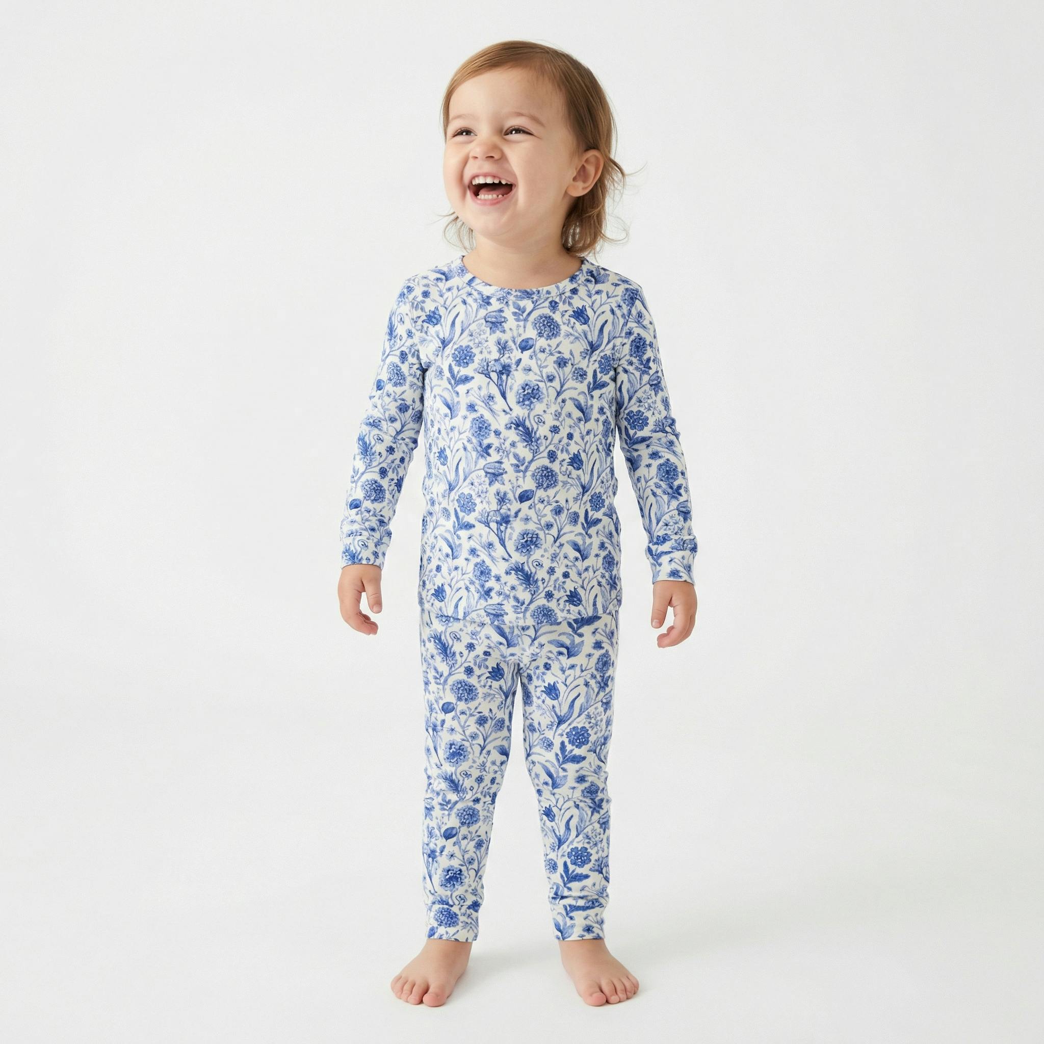 Porcelain Vine Bamboo Toddler Pajama Set