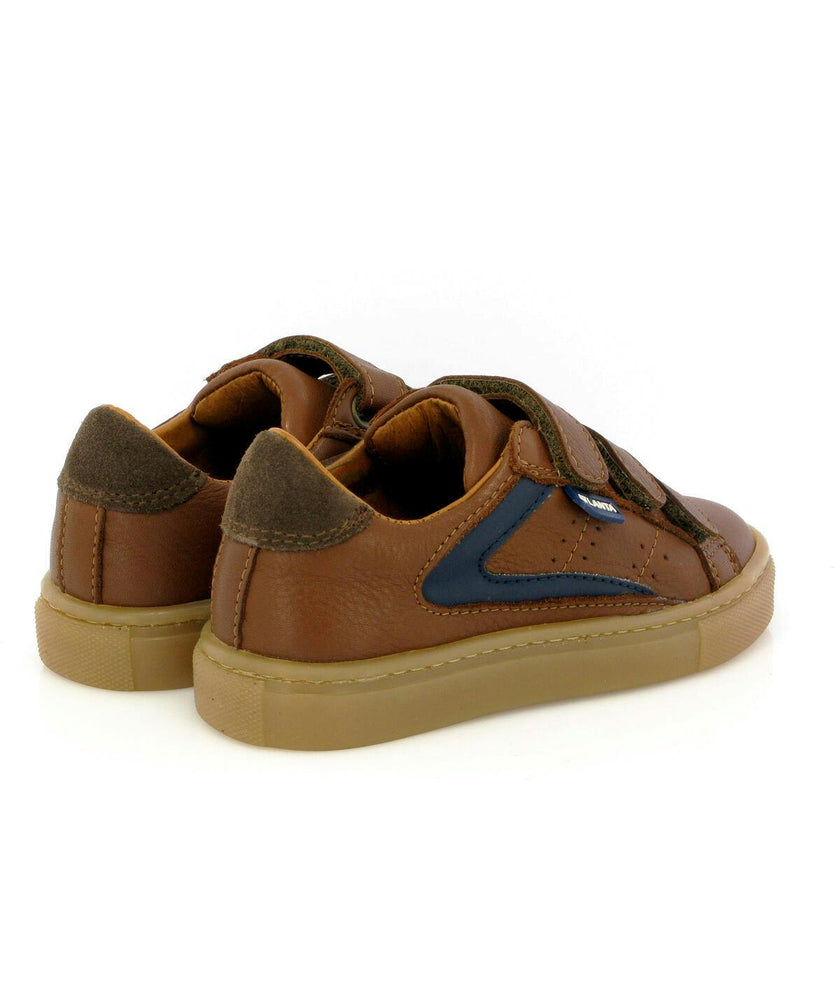 3 Straps Sneakers, Cuoio Smooth Leather