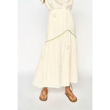 Brighton Skirt in Lime Jamdani