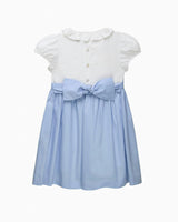 Willow Rose Hand Smocked Dress in Cornflower