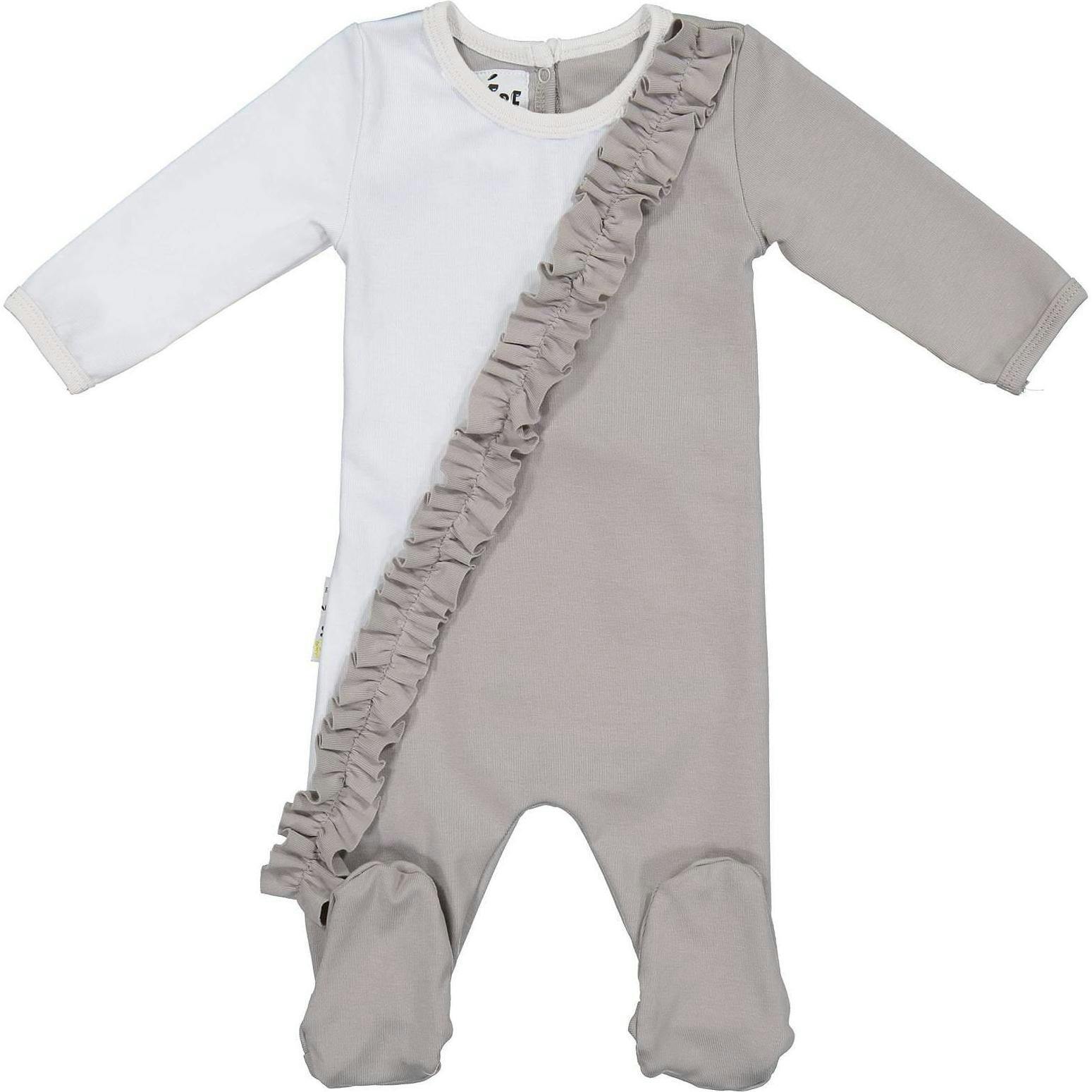 Diagonal Ruffle Footie
