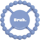 Bruh Beaded Round Grip Silicon Teether