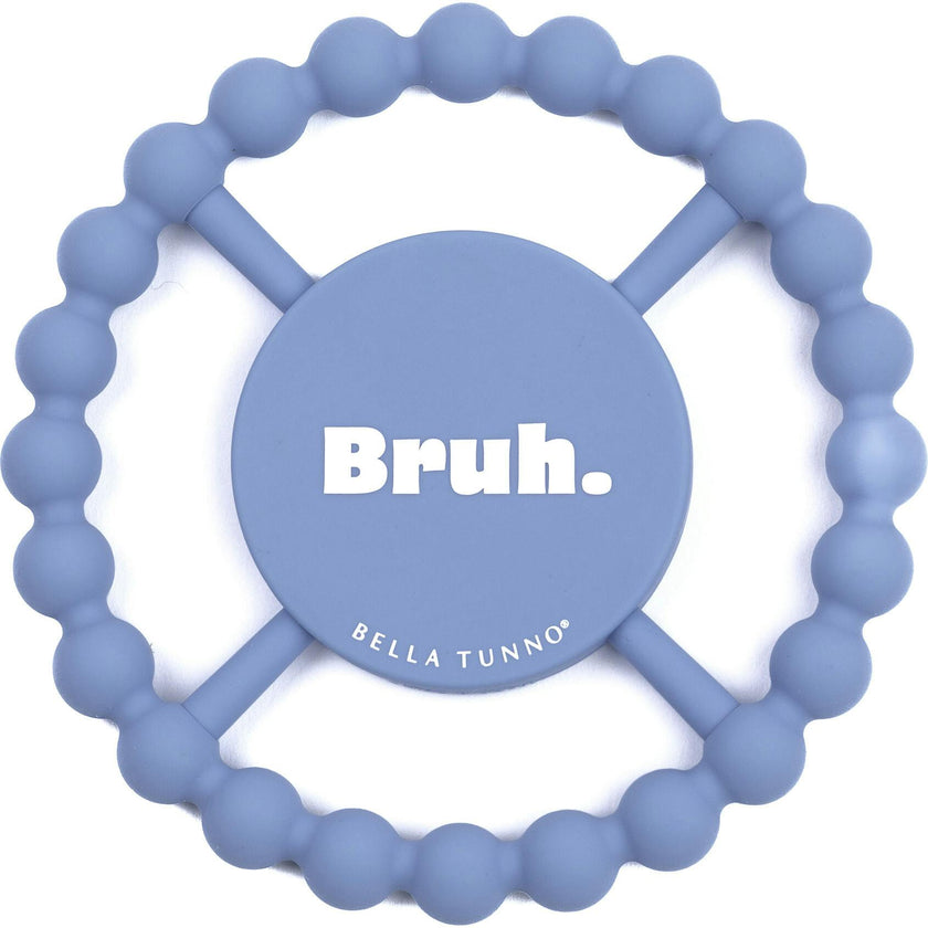 Bruh Beaded Round Grip Silicon Teether