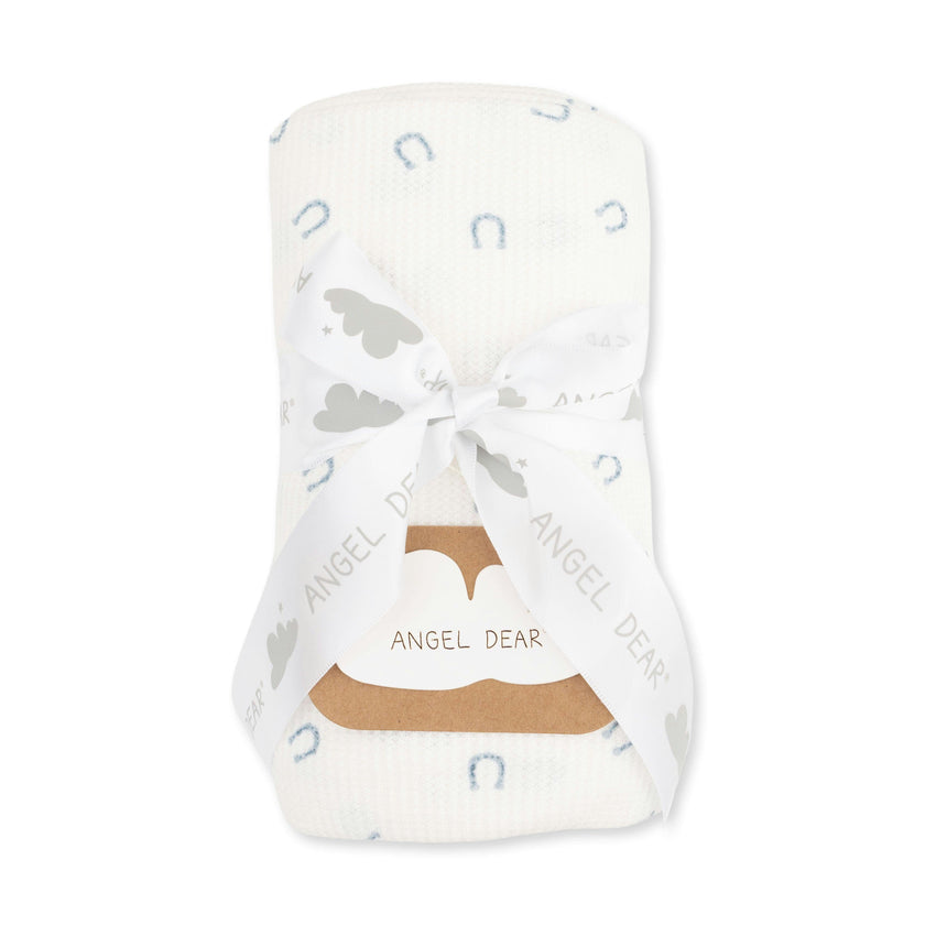 Little Horseshoes Blue - Swaddle Blanket