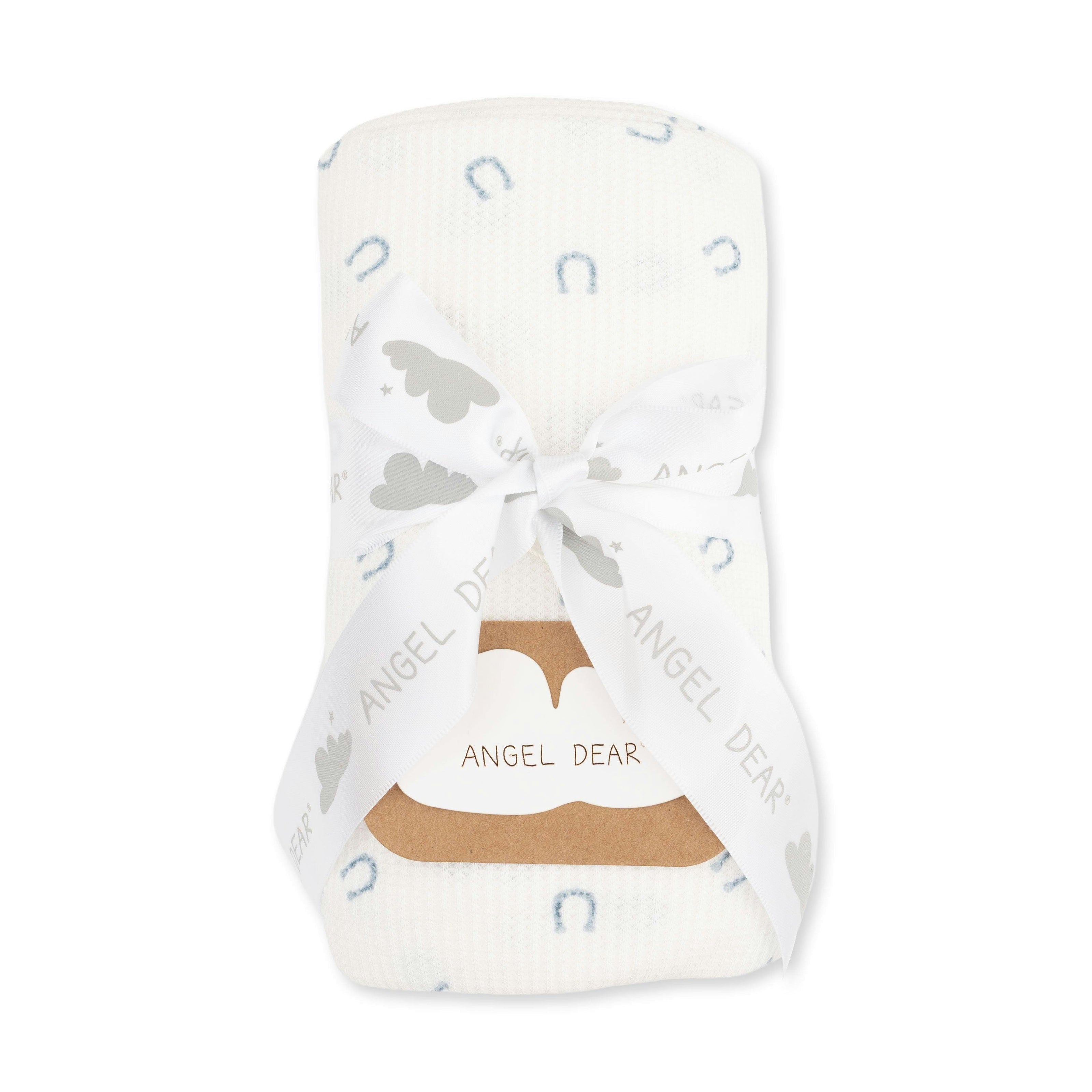 Little Horseshoes Blue - Swaddle Blanket