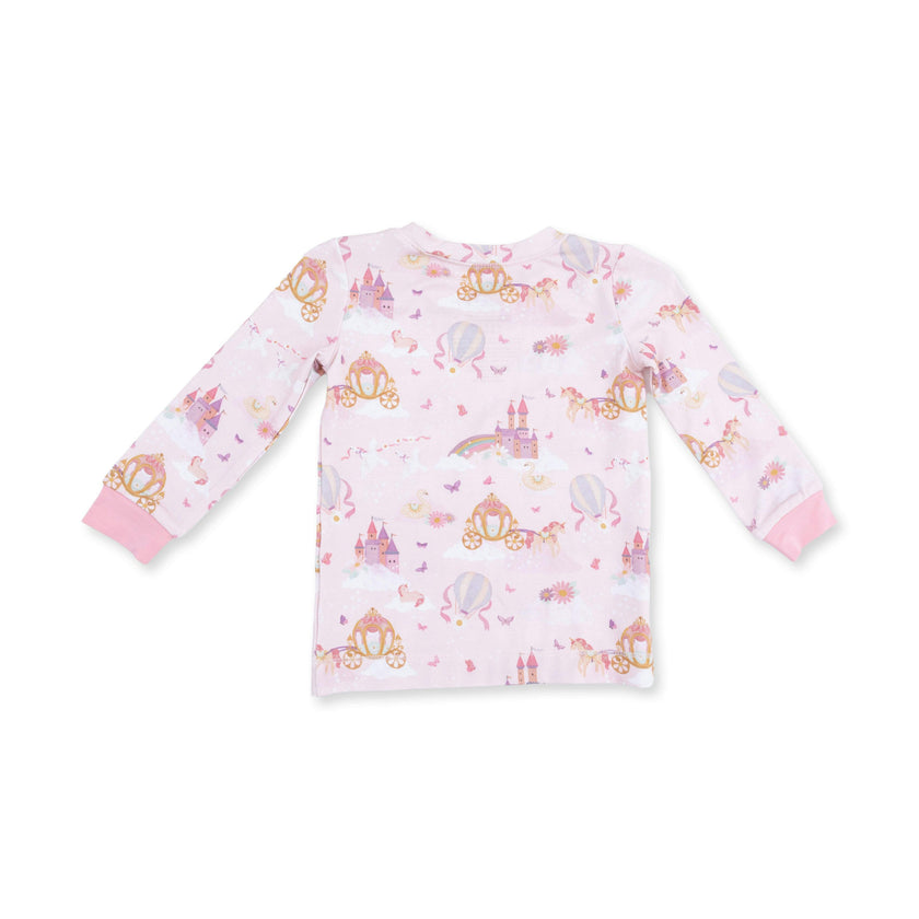 Princess Unicorns and Castle - Long Sleeve Loungewear Set