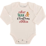 long sleeve graphic bodysuit | christmas cookie