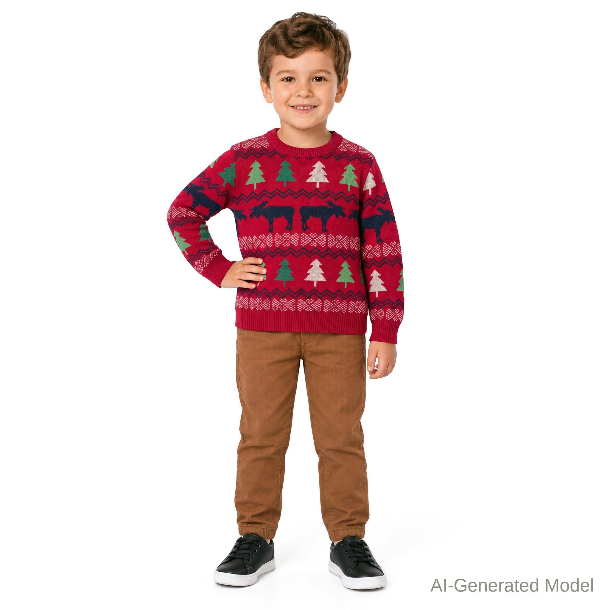Boys (5-7) Sweater & Jogger Set | Moose Fair Isle