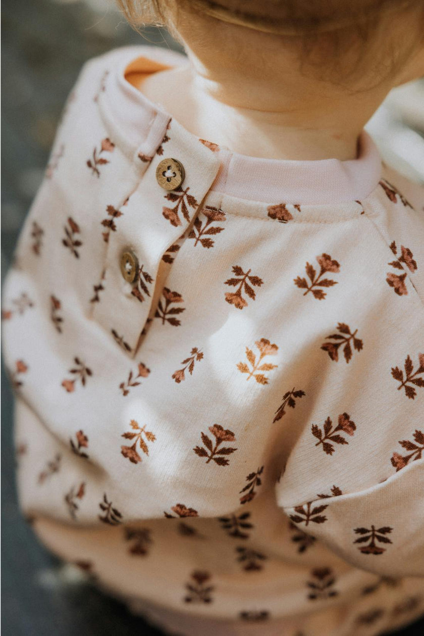 Fleece Sweatshirt in Wild Rose