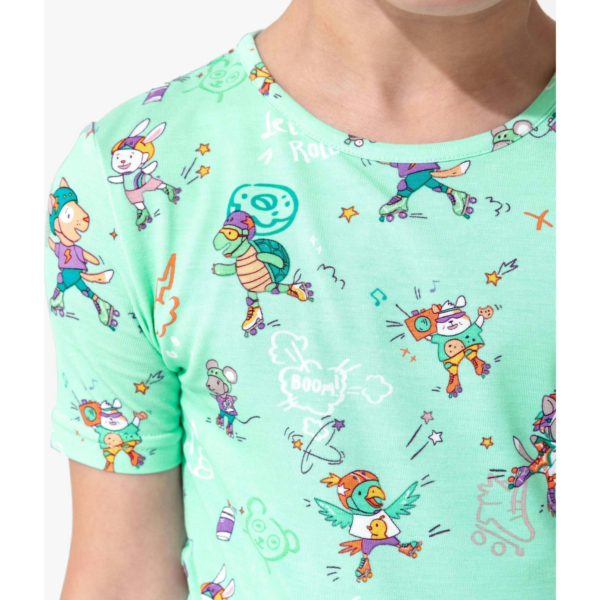 Roller Pet Pals Bamboo Kids Pajama Short Set