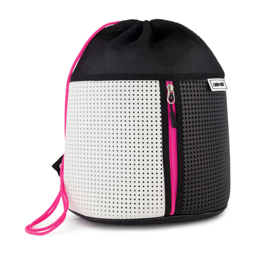 Sophy Drawstring Backpack Neon Pink