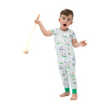 Dog Gone Golf - Blue - Short Sleeve Loungewear Set