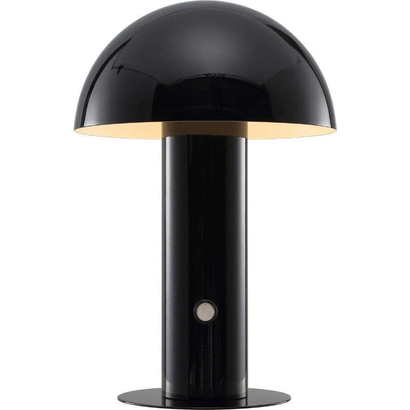 Boletus 10.75" Contemporary Bohemian Rechargeable/Cordless Iron Integrated LED Mushroom Table Lamp