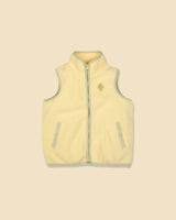 Polar Fleece Vest in Pale Yellow