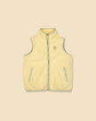Polar Fleece Vest in Pale Yellow