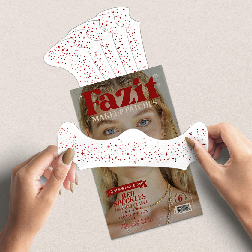 Red Spirit Speckles Makeup Patches - Team Spirit Collection