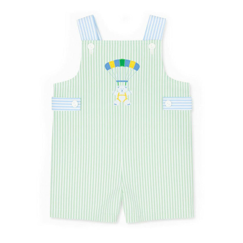 Seersucker Shortall With Parachute