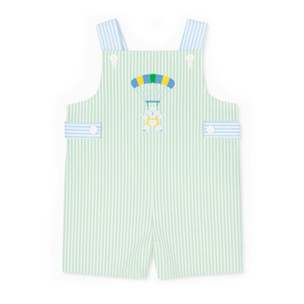 Seersucker Shortall With Parachute