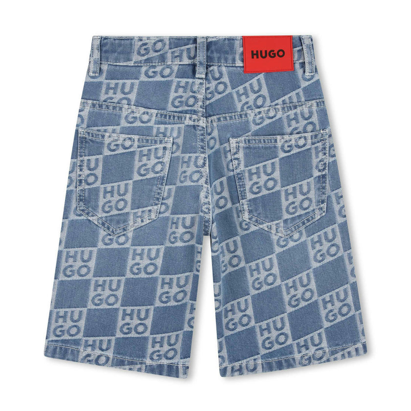 Denim shorts for Boy with logo