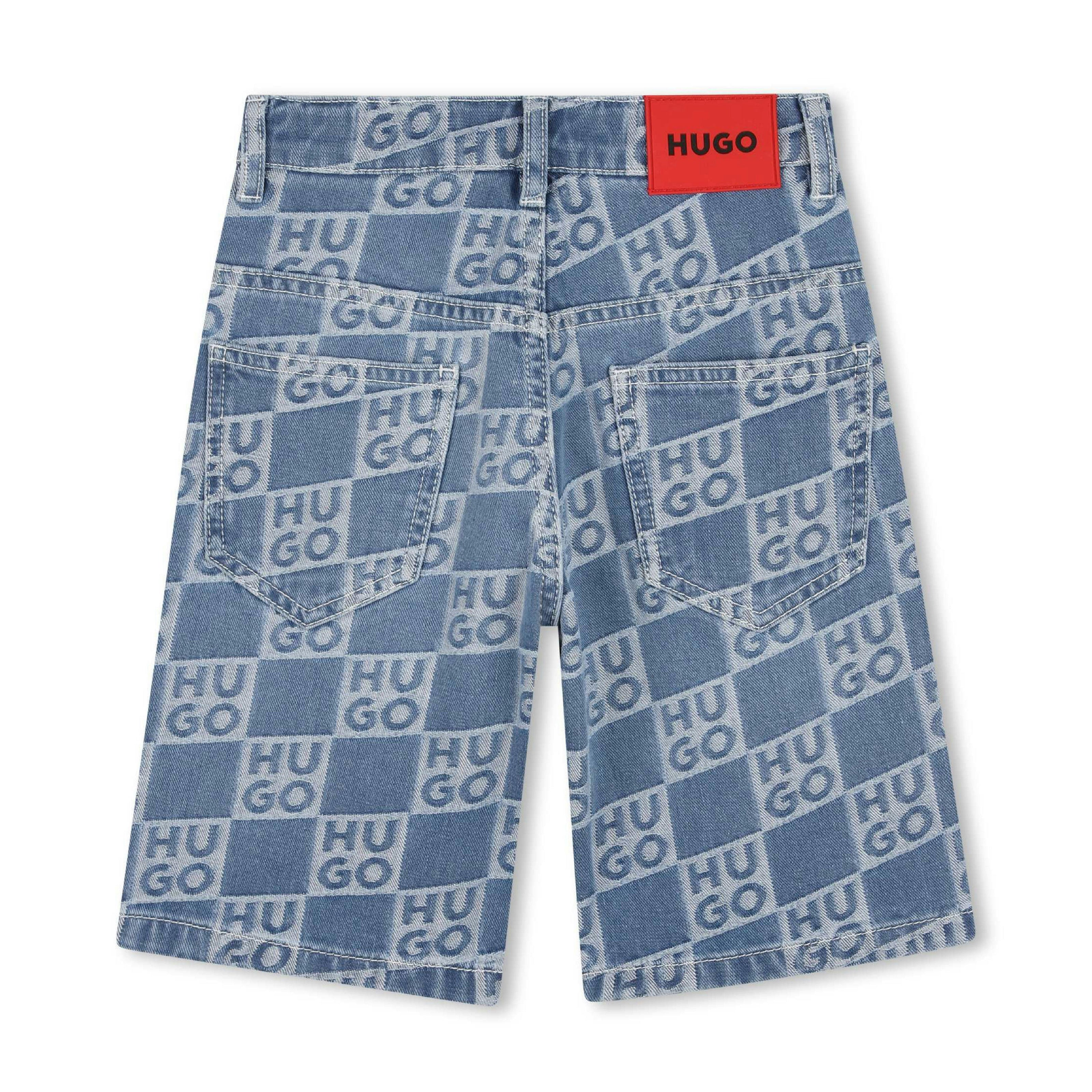 Denim shorts for Boy with logo