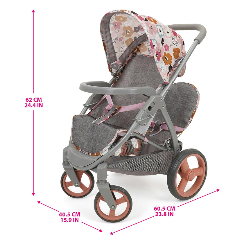 Melange Flora: Doll Stroller - Duo Twin