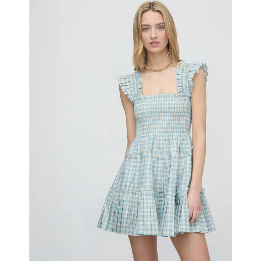 The Charlotte Nap Dress - Blue/Red Gingham