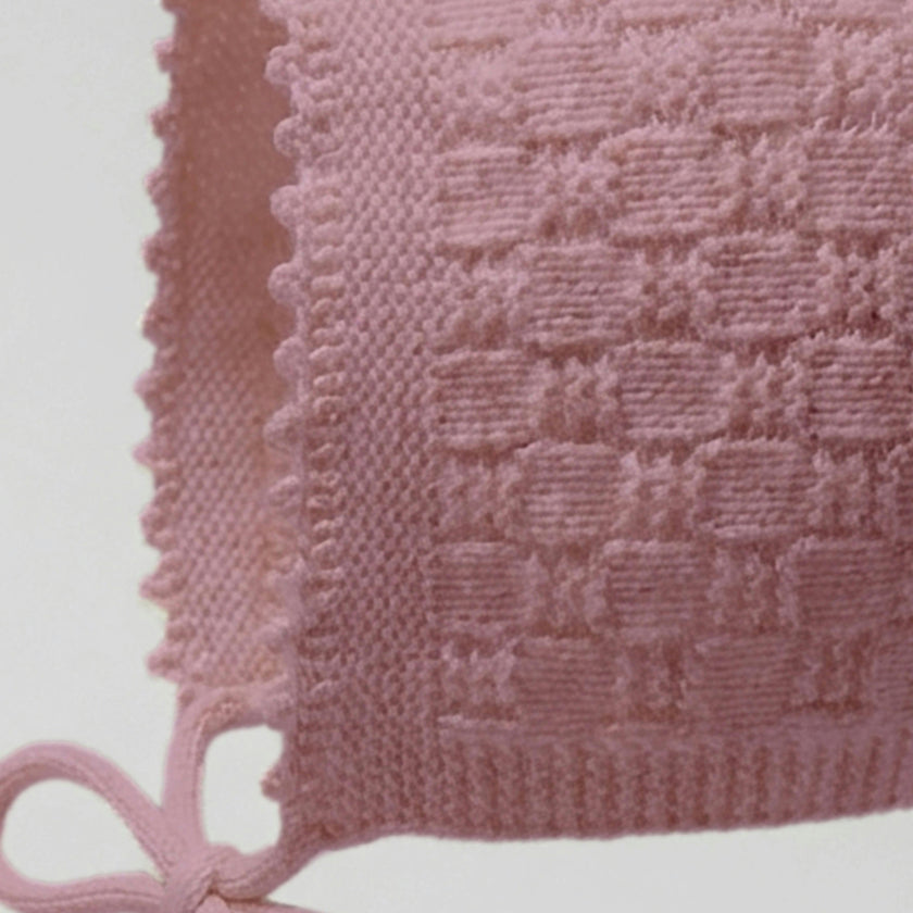The Aspen Cashmere Baby Bonnet | Rose