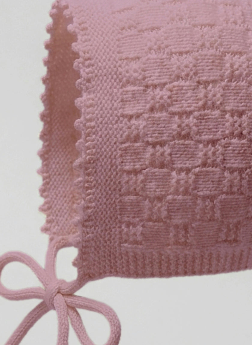 The Aspen Cashmere Baby Bonnet | Rose
