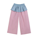 Pink Pants with Blue Overlay