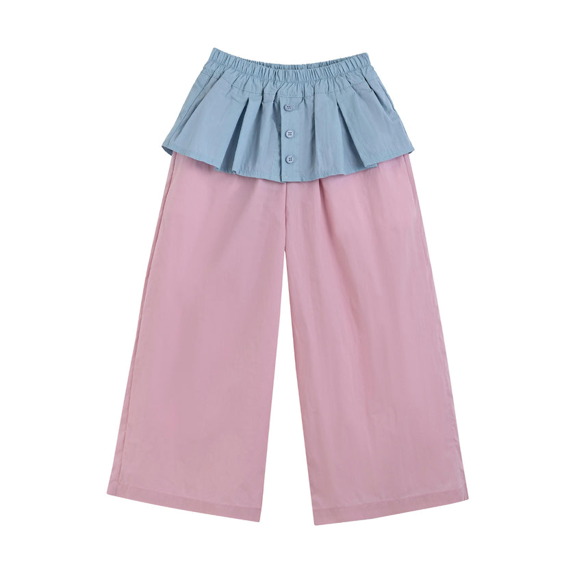 Pink Pants with Blue Overlay