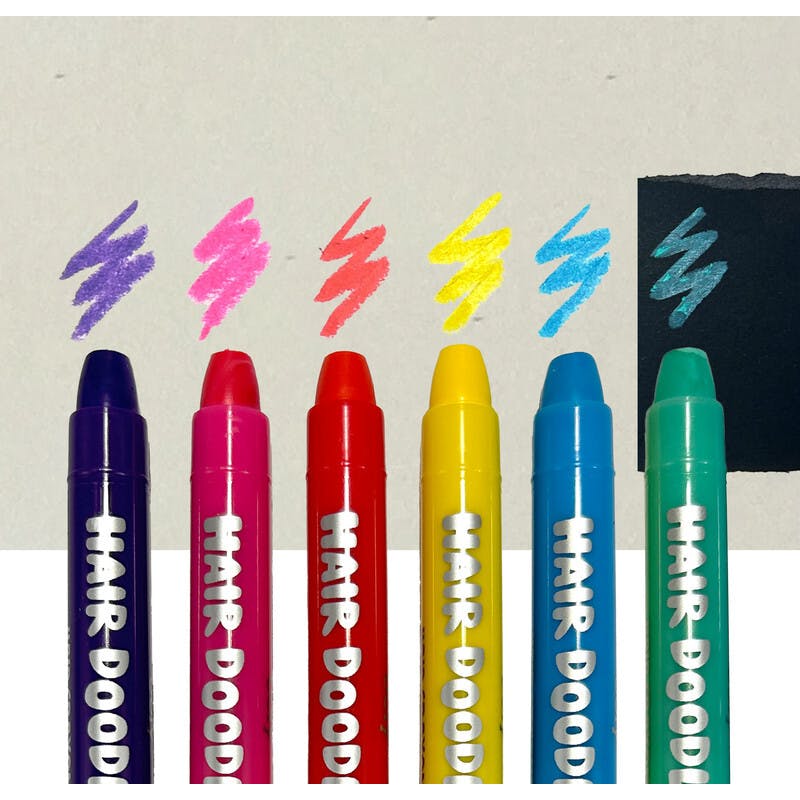Hair Doodlers Hair Crayons - Set of 6