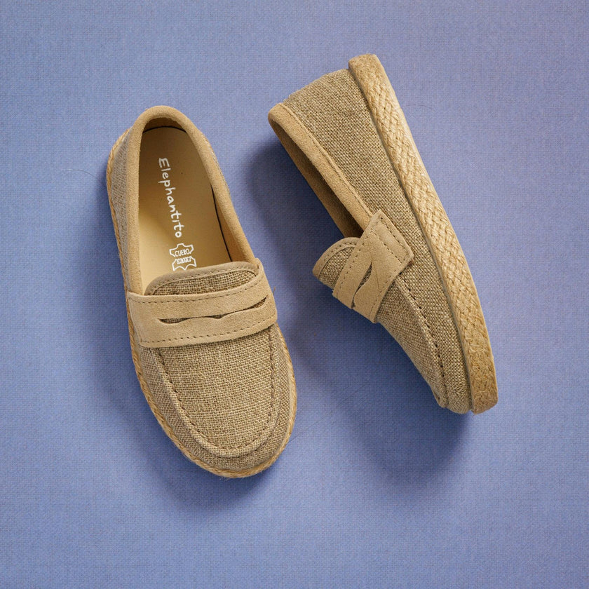 Loafer Espadrille | Beige Linen