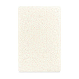 Mini Crib Sheet in GOTS Certified Organic Brushed Cotton in Ivory with Dusty Rose Stars