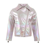 Rainbow Cloud Hologram Leather