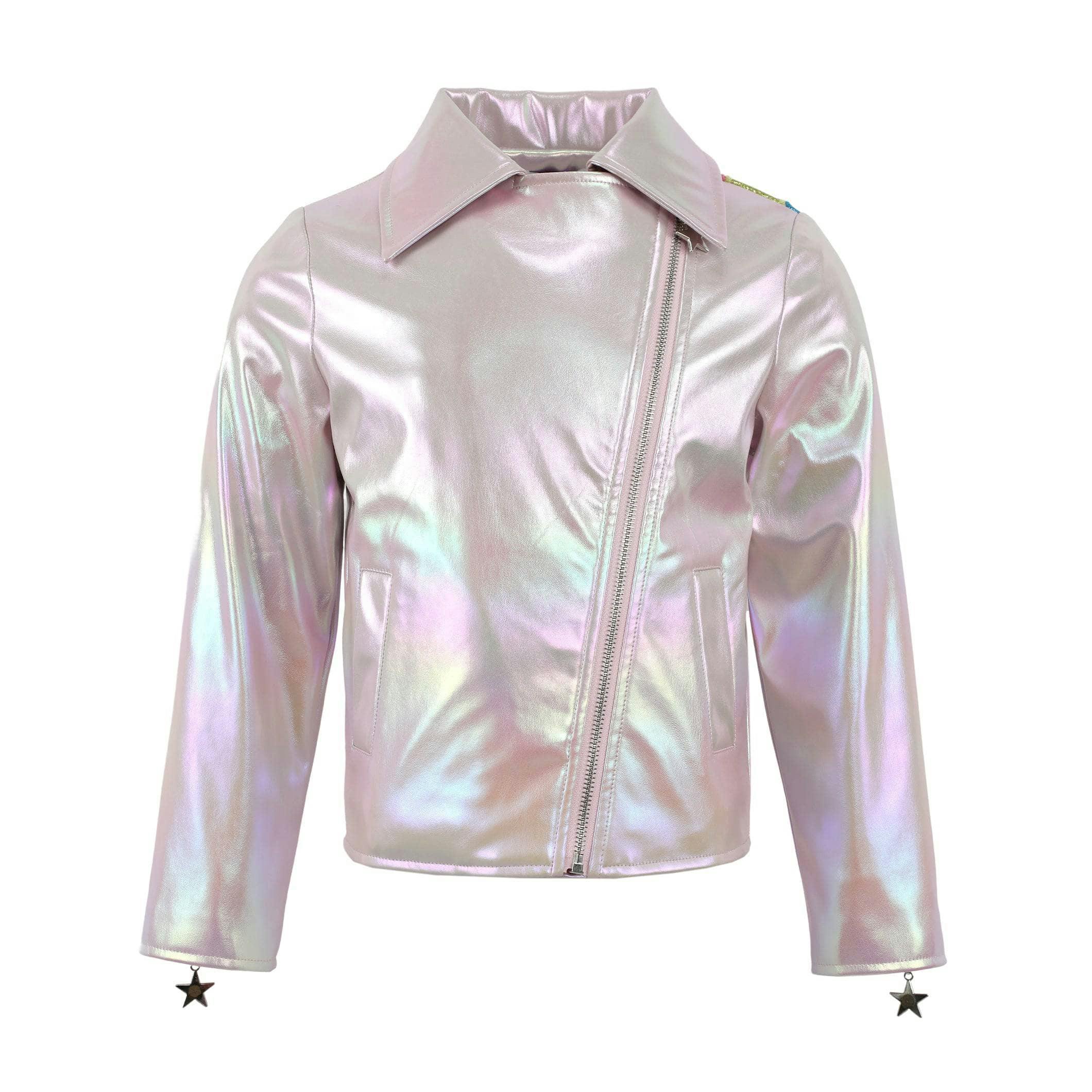 Rainbow Cloud Hologram Leather