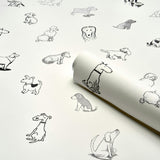 Good Dogs Everywhere Woven Wallpaper